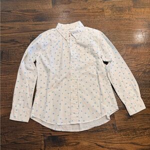 Dondolo Boy’s White and Blue Heart Shirt